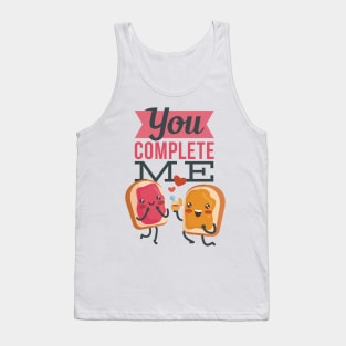 Jam & Peanut Butter Sandwich Toast Valentine's Day Costume Tank Top